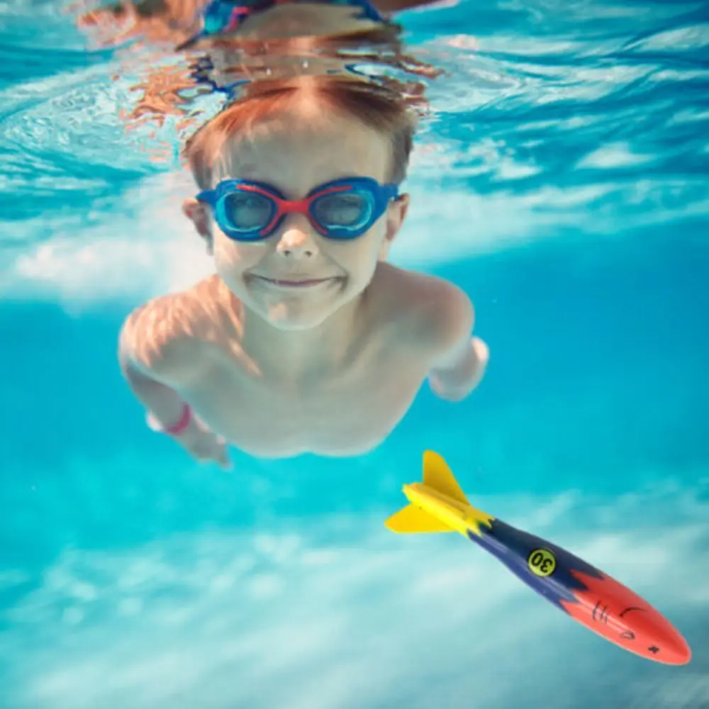 Swimming Pool Toy Diving Rocket Dive Water Toys Underwater Toy Sporting Rocket Dive Goods Bathroom Toy Diving Stick Outdoor Toy