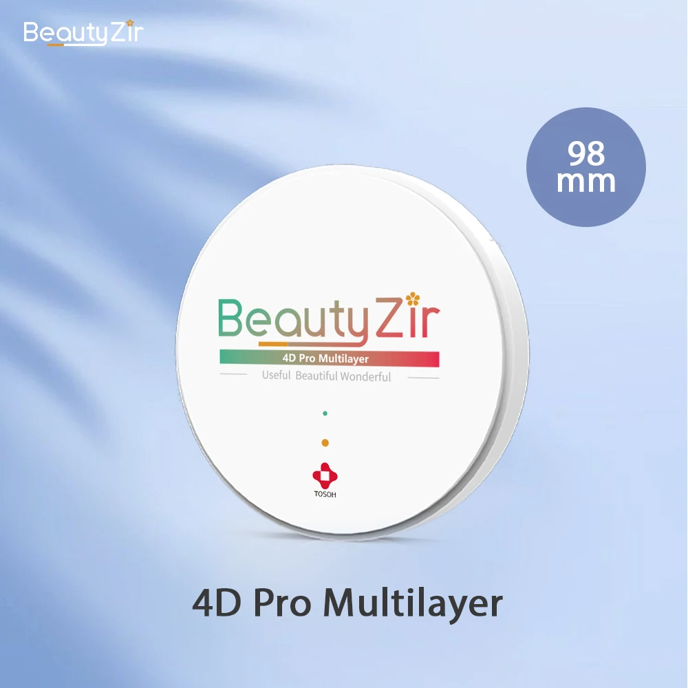 

Суперпрозрачные 4D Pro многослойные блоки с верхним выносом, 98 мм, материалы для ремонта протезов, CAD/CAM, стоматологическая лаборатория