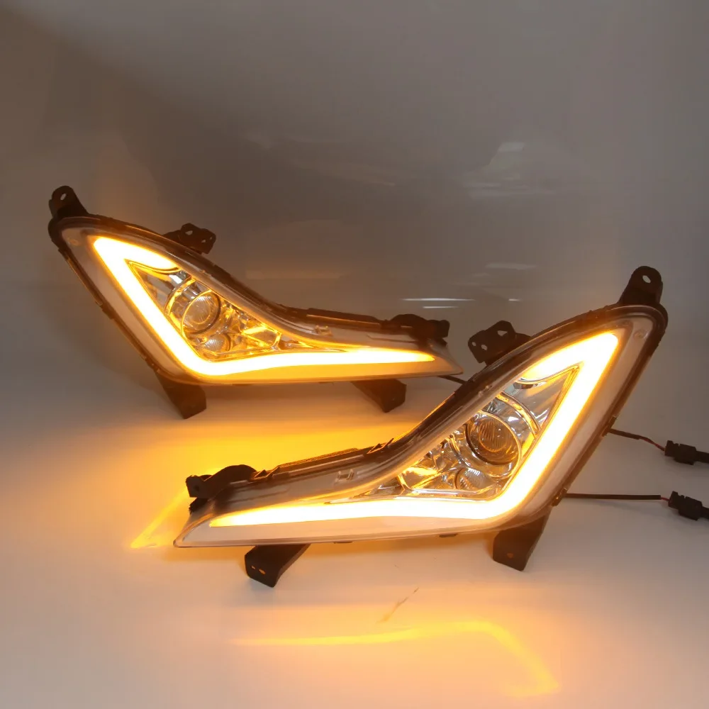 Car Front Bumper Foglight Fog Lights Lamp Assembly For Hyundai Elantra 2014 2015 2016