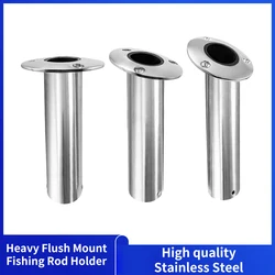 Alastin Mirror Polished Boat Accessories 15/30/90 Degree Stainless Steel Heavy Flush Mount Fishing Rod Holder