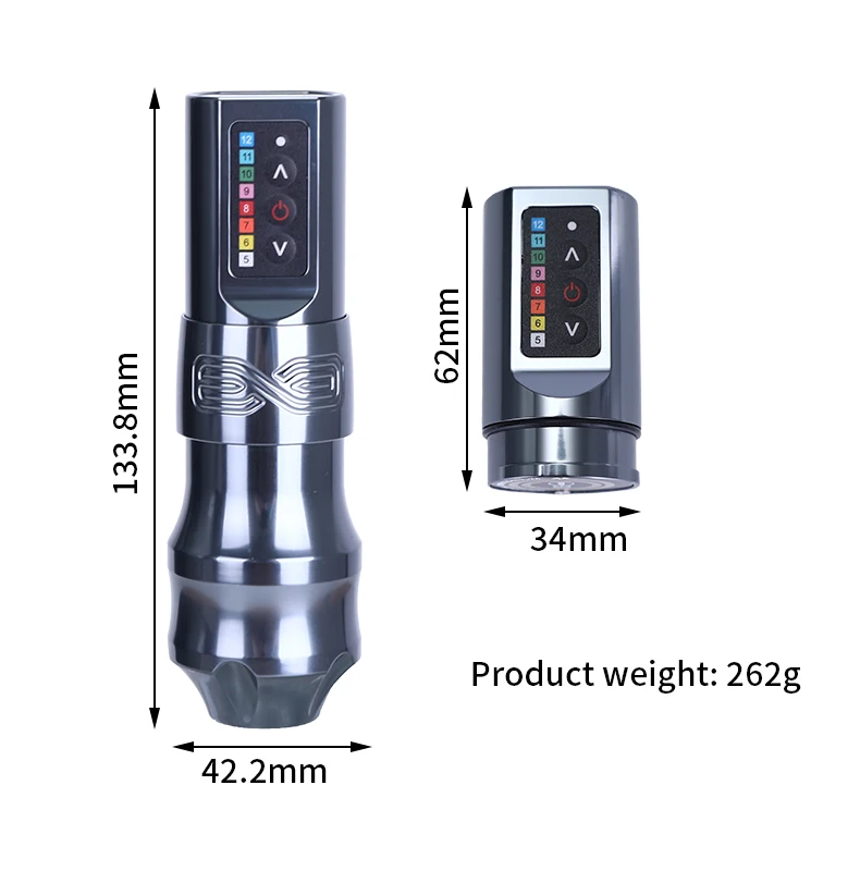 F-k Wireless Tattoo Machine Pen with 2000MAH High Capacity Battery Body Art Permanent Accessories for Artist Tattoo Supply