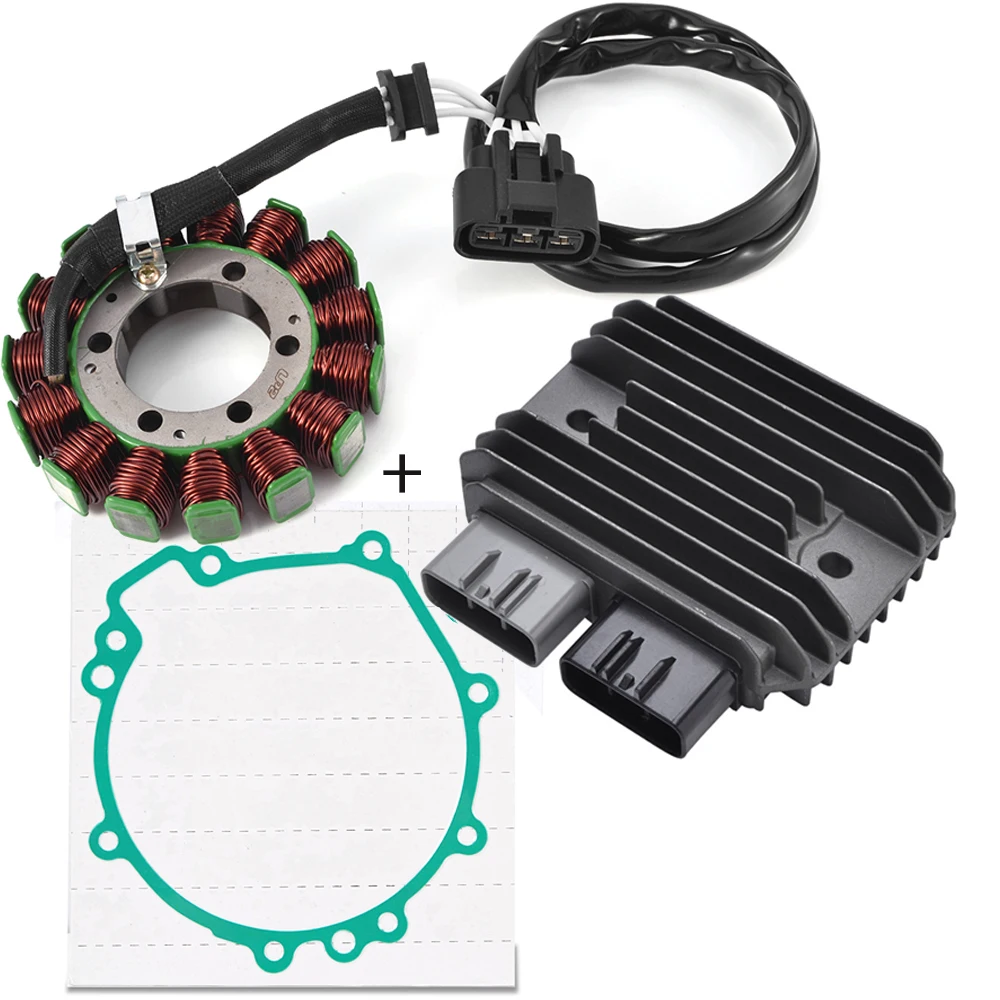 

ZX 10R Voltage Regulator Rectifier + Stator Coil With Gasket For Kawasaki ZX1000 NINJA ZX10R ZX-10R 2008 2009 2010