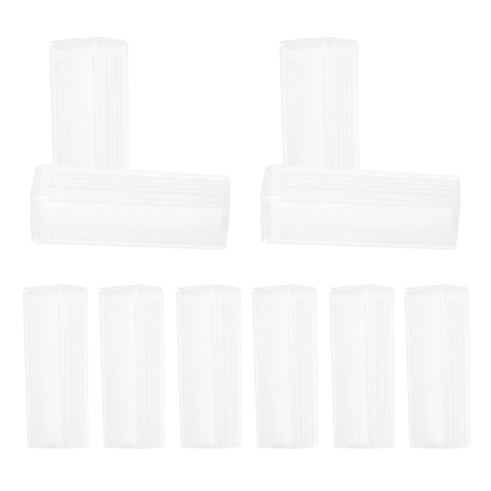 

10Pcs Plastic Microscope Slide Storage Box Secure Compact Slide Holder for Pathology Sections Laboratory Medical Education Tools
