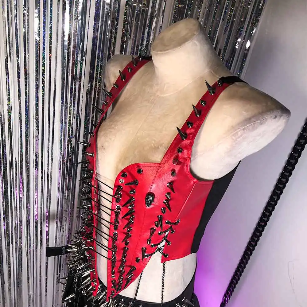 80年代 90年代 ヒップホップ グランジ ハンドメイド エコ パンクロック エモ カワイイ DIY ゴス サイバー 原宿系 E-girls Y2K ホルターネック キャミソール トップス ゴシック タンクトップ