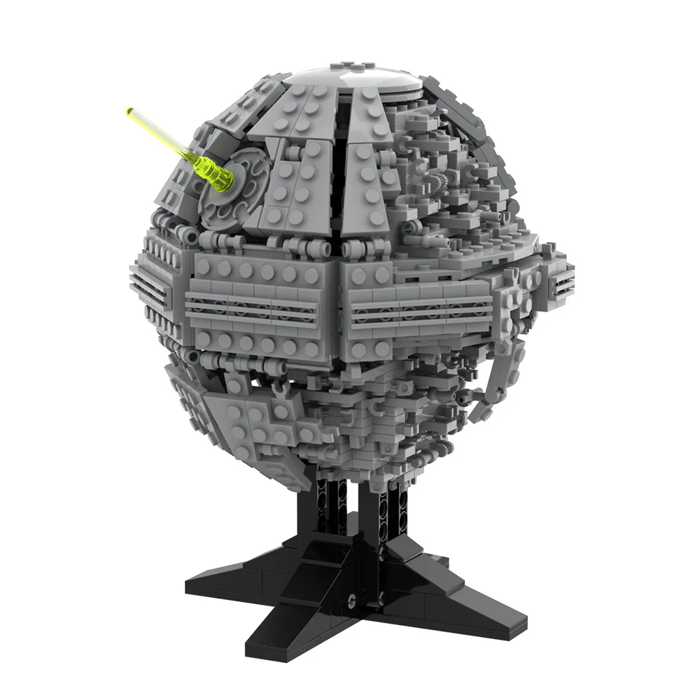 

Gobricks MOC Space Star Death II Combat Space Station Building Blocks Model Death Planet II Space Fighter Bricks Assembly Toys