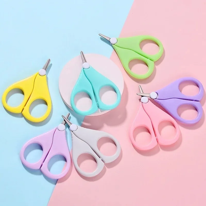 Children\'s Nail Scissors Newborn Baby Safety Nail Clippers Scissors Baby Nail Shell Shear Manicure Tool Baby Tools