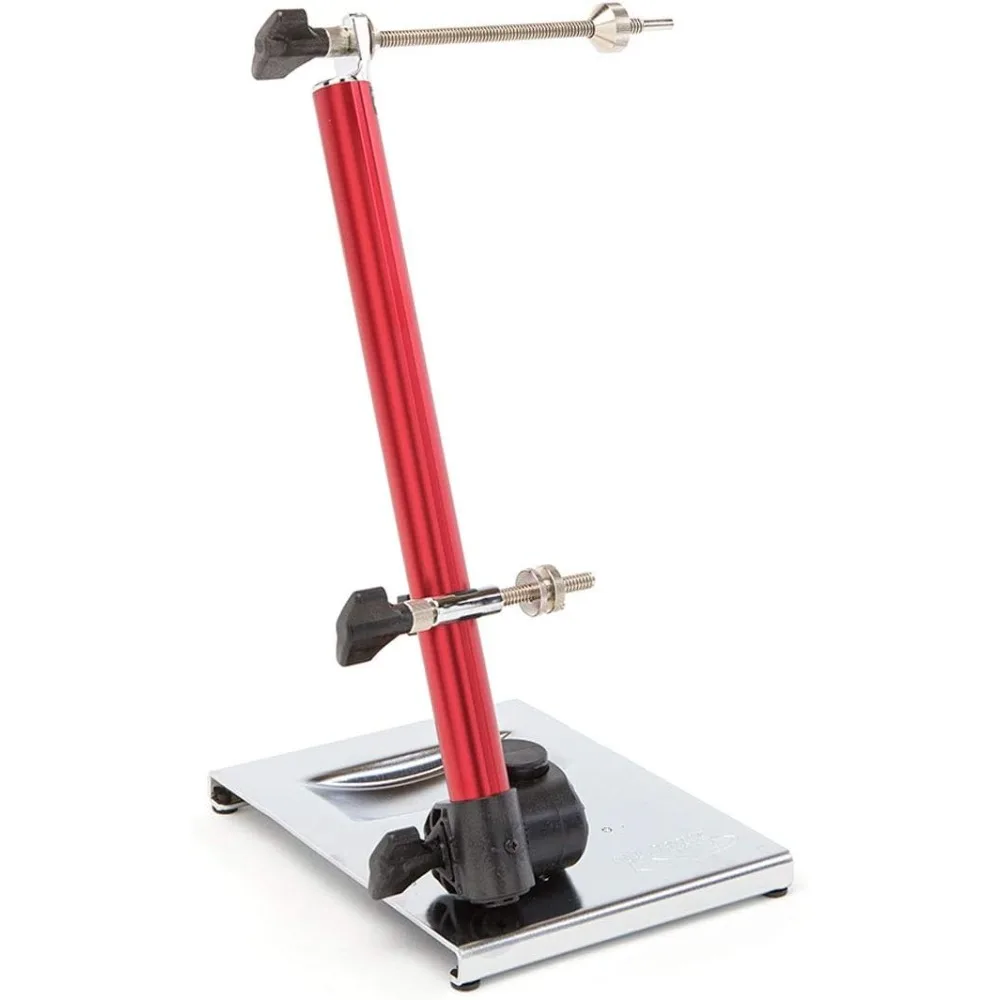 Pro Truing Stand with Thru Axle Adapter | Compact and Portable Lightweight Aluminum Precision Spring-Loaded Tip Verifies Lateral