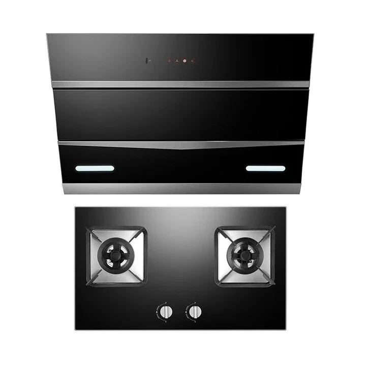 

Side suction range hood Kitchen household non-dismantling and washing large suction gas stove cover