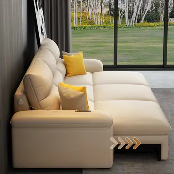 設計師真皮沙發床豪華兩用折疊懶人沙發床3座沙發床家具家居 8 最佳銷售 三人沙發床 - №8