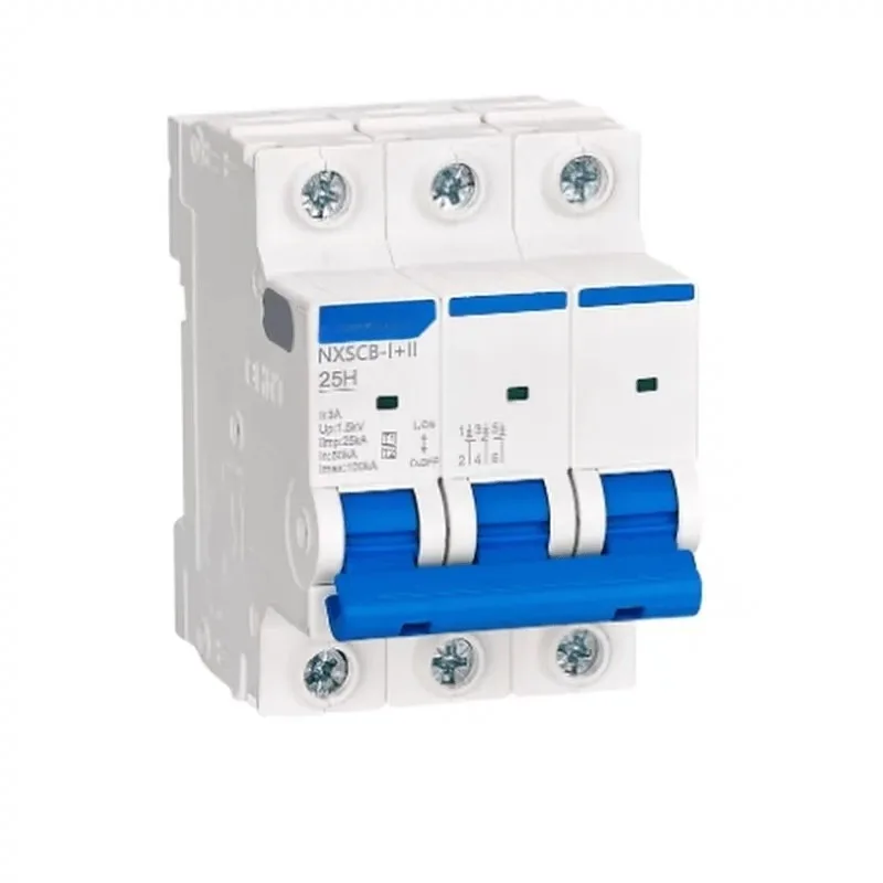 For NXSCB-I + Ⅱ Backup Surge Protector Primary + Secondary NXSCB-II 20KA40KA 2P4P