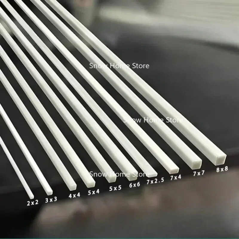 Length 500mm White Fiberglass Square/Flat/Fixed Bar Width 2-30mm Glass Reinforced Plastic Bar Bracing Strip