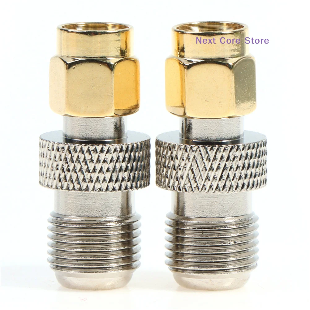 [NC]F Female Jack To SMA Male Plug Straight RF Coax Coaxial Connector Adapter[NC]