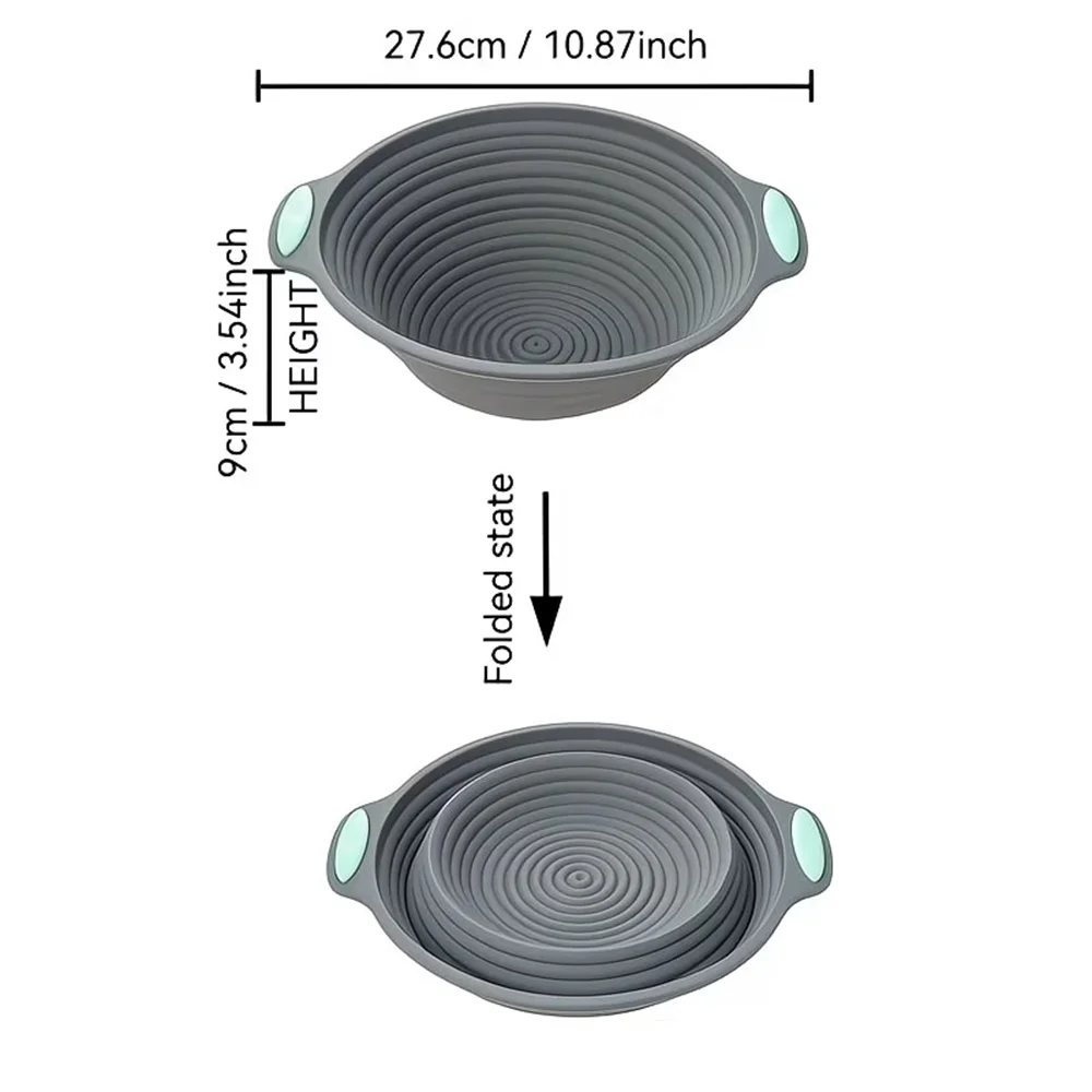 Thickened Silicone Cake Mold, Bread Flour Fermentation Basket, Dough Fermentation Basin, Oven, Baking Utensils
