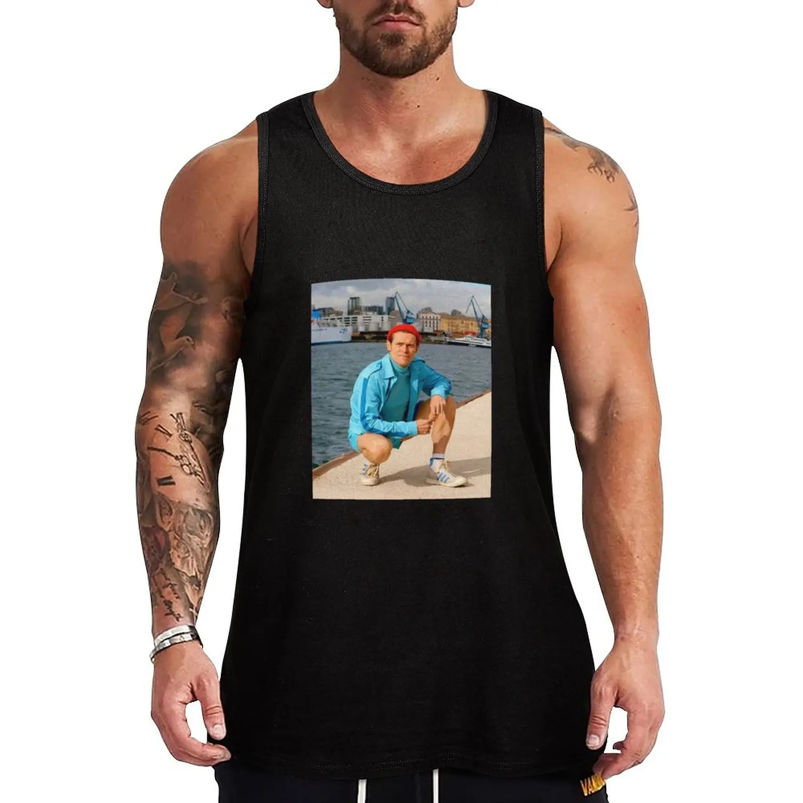 

Willem Dafoe Swag Tank Top gym clothes man fitness gym shirt men T-shirt sports