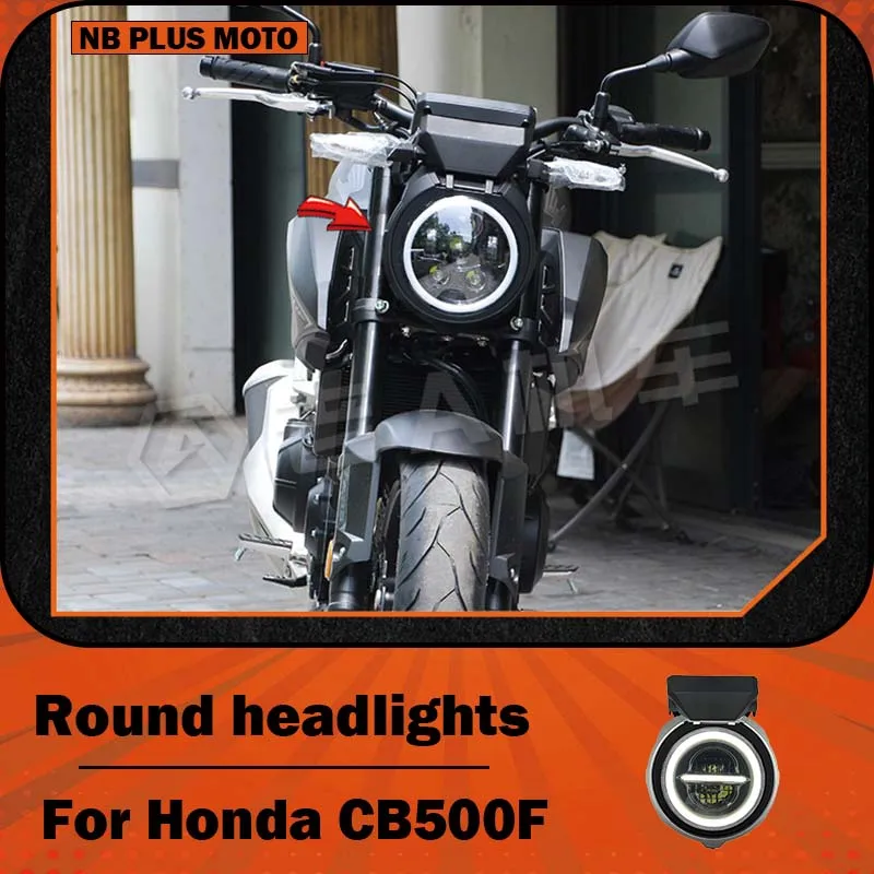

【Premium】For 2026 Honda CB500F motorcycle modified round headlight assembly and modified car headlight headlights