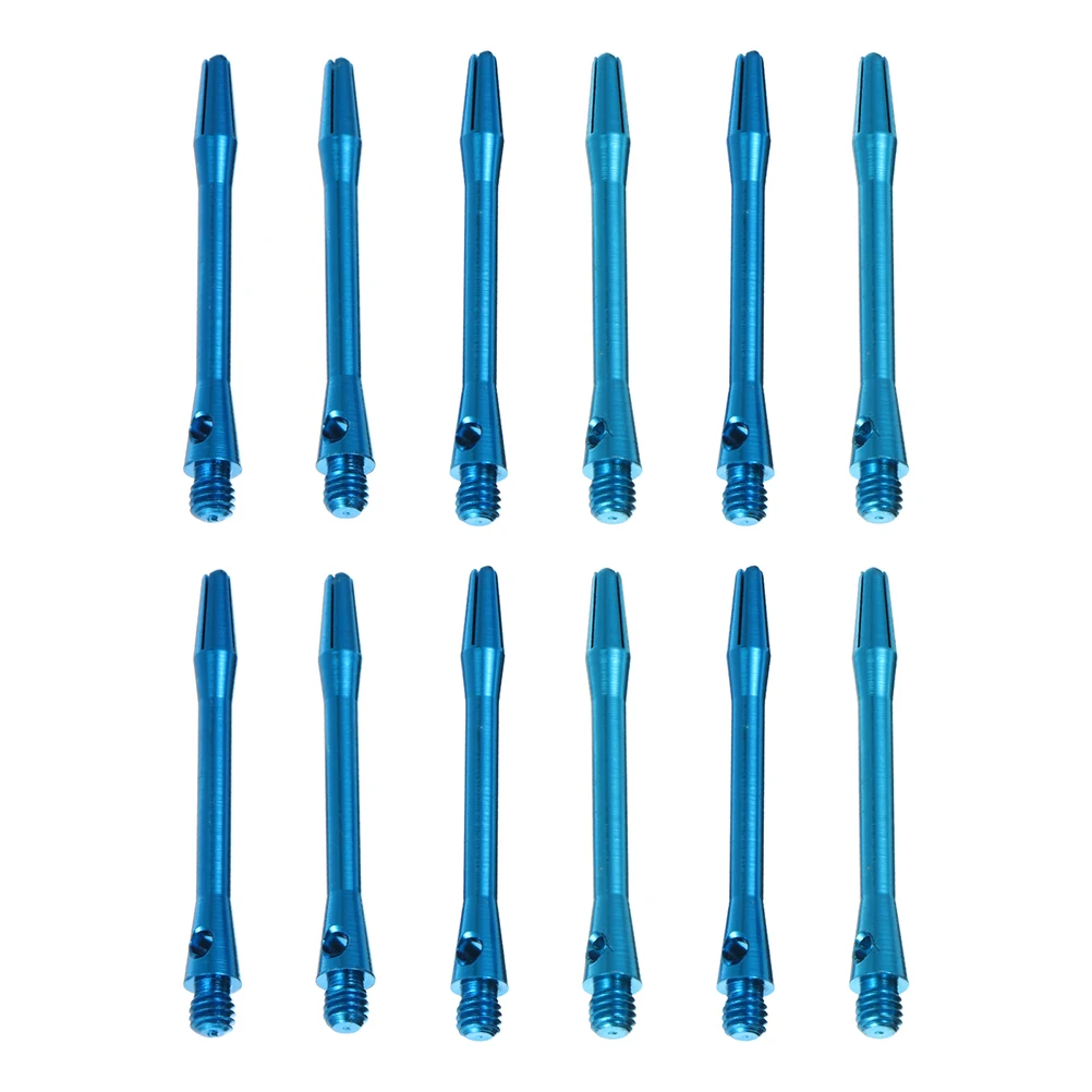 

12Pcs Dart Shafts Aluminum Alloy Durable Lightweight Portable Sturdy Stems Professional Accessories Game Supplies