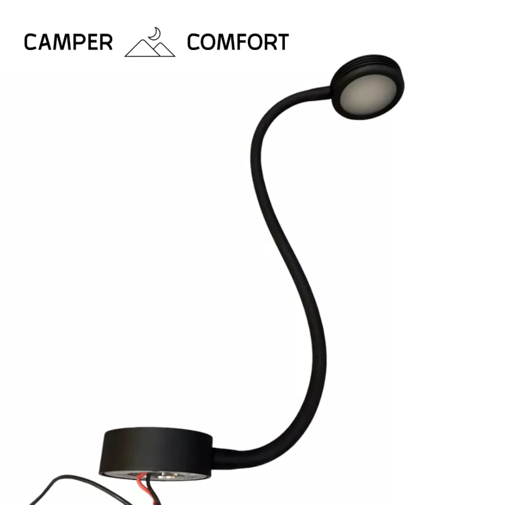 12V LED Campervan Flexible Reading Map Light With USB Port For VW T5/T6 Motorhome Car Caravan Camper Van RV Interior Accessories