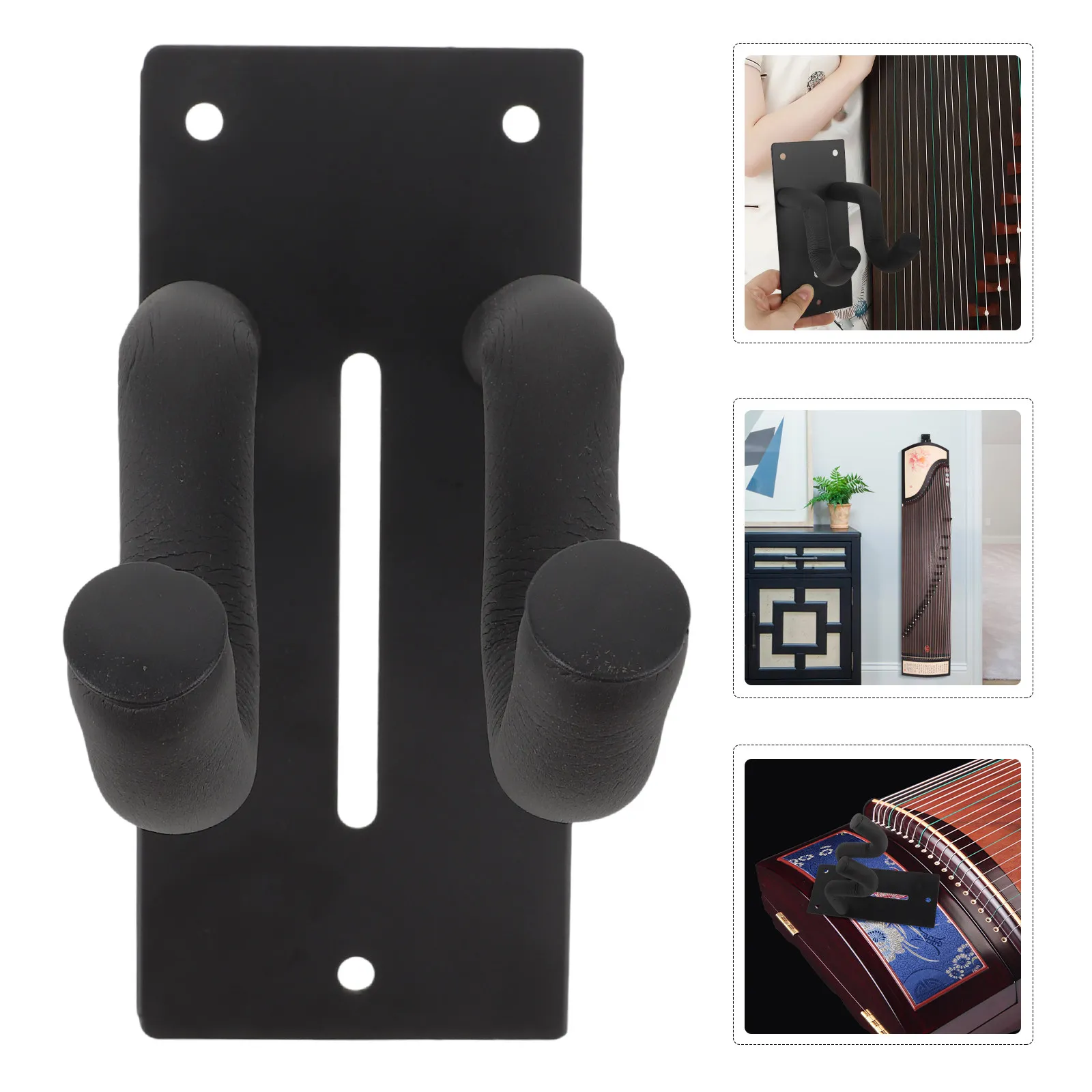 Guzheng Hook Wall Mount Steel Sponge Guzheng Stand Bracket Secure Hanging Holder Display Rack Violin Wall Mount