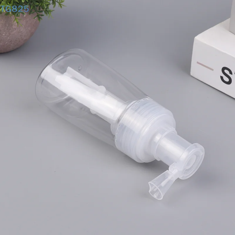 【AN】【AN】Botella atomizadora de polvo de 140ml, pulverizador de talco y emulsión, contenedor de viaje, dispensador de loción, botella giratoria, accesorios de salón