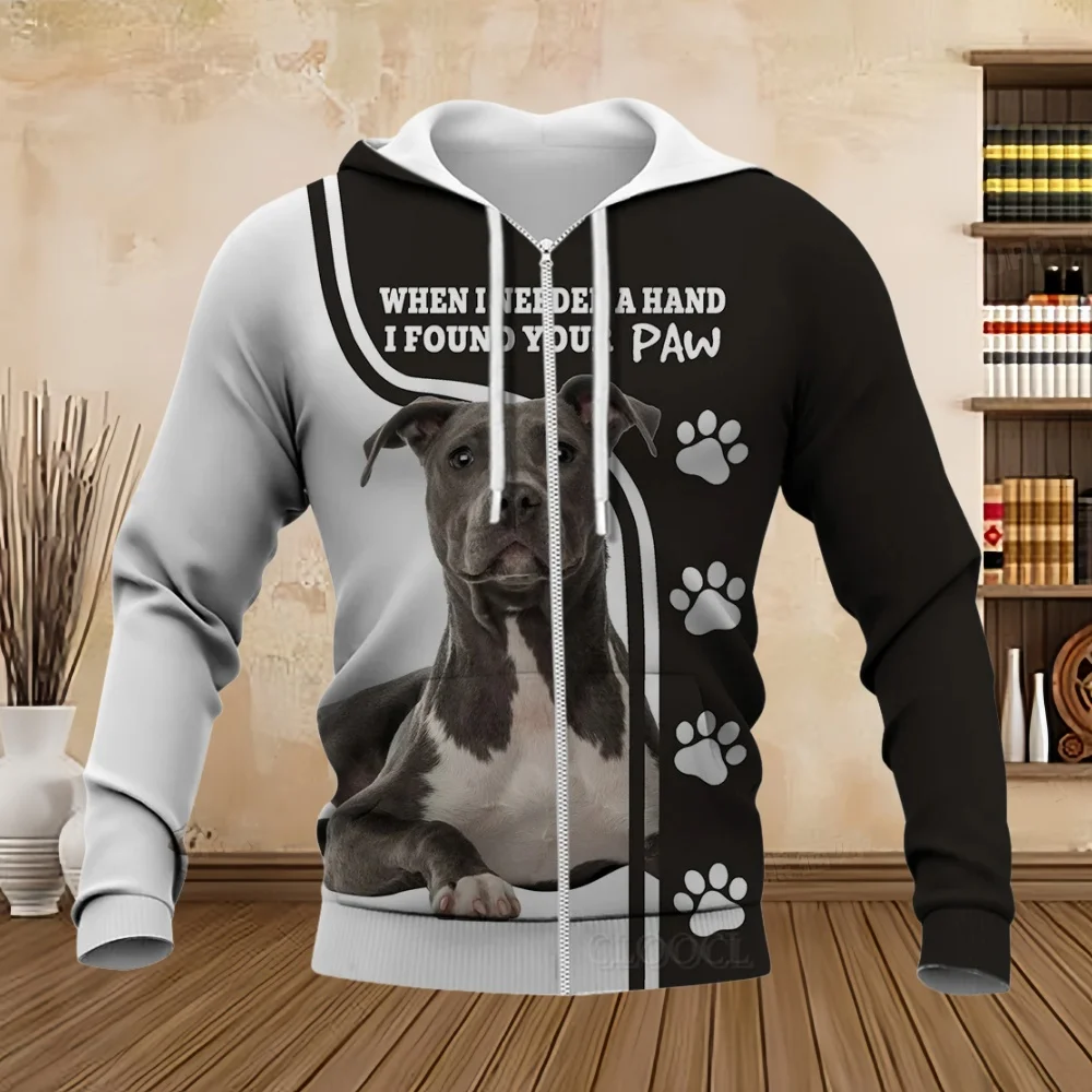 Belgian Man Hooded Zip-Up Animals Dog Graphic Printed Long Sleeve Zipup Hoodie Tops Casual Autumn Oversized Sweatshirt Clothing