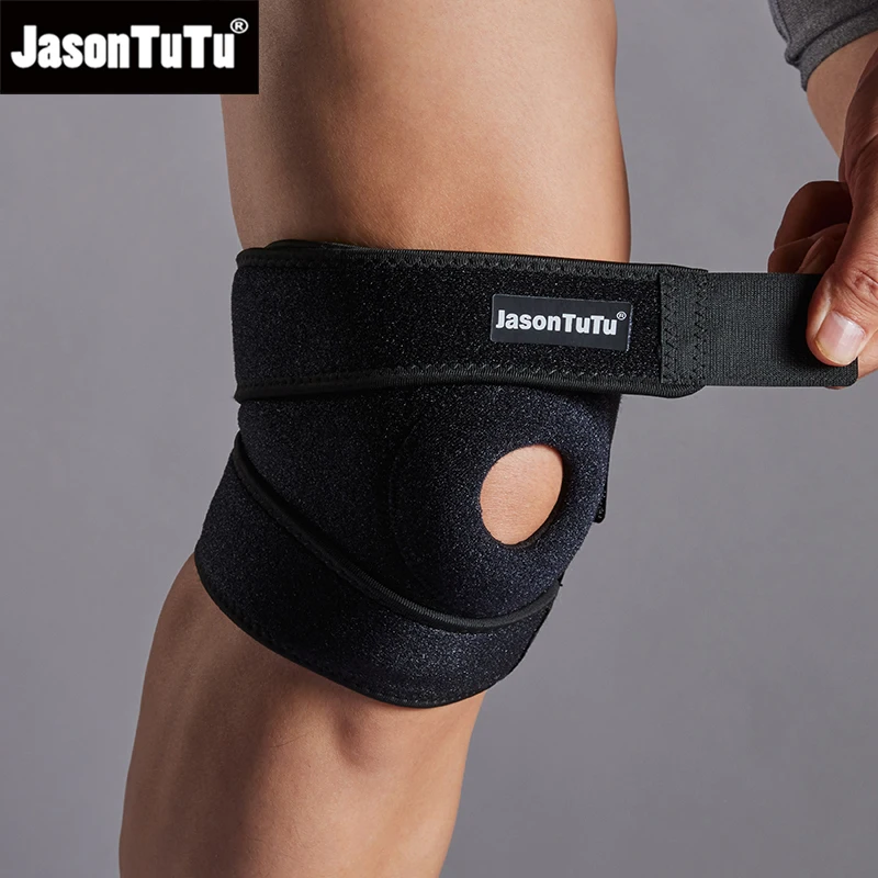 JASONTUTU 1PCS Breathable Four Spring Knee Support Brace Kneepad Adjustable Patella Knee Pads Safety