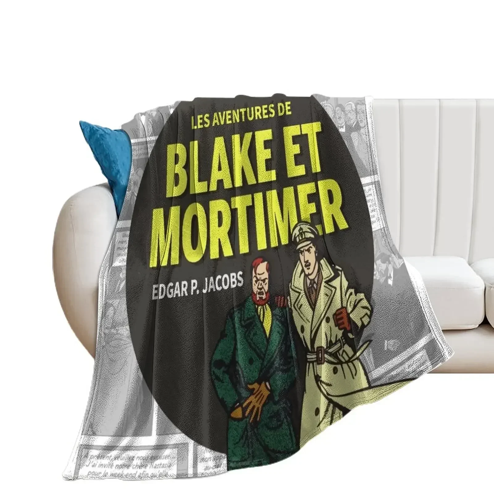 The Adventures of Blake and Mortimer Throw Blanket Luxury Designer blankets and throws Thin Blankets