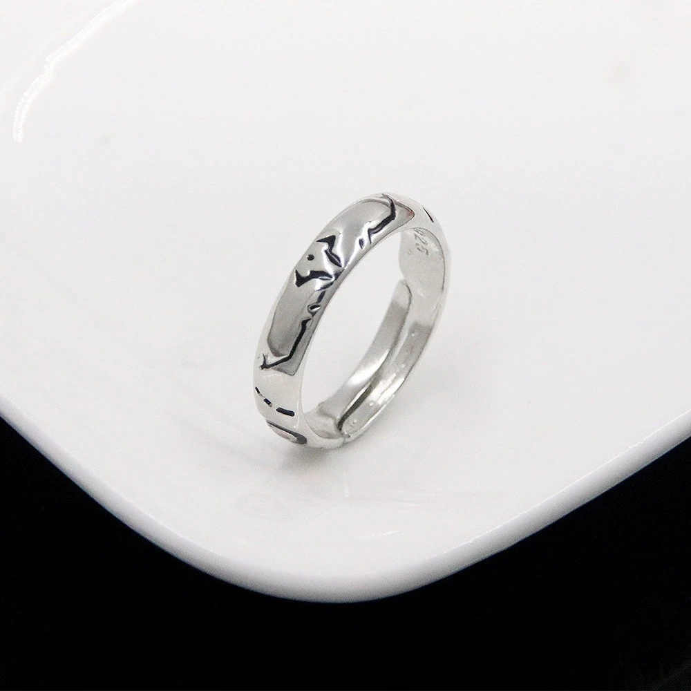 Anime Jujutsu Kaisen Ryomen Sukuna Itadori Yuji Ring Cosplay Metal Opening Adjustable Unisex Rings Jewelry Prop Accessories Gift image 6