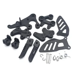 Motorcycle Front Rider Footrest Pedals Foot Pegs Bracket Set For Suzuki GSXR1000 GSXR 1000 2005 2006 2007 - 2013 2014 GSX-R 1000