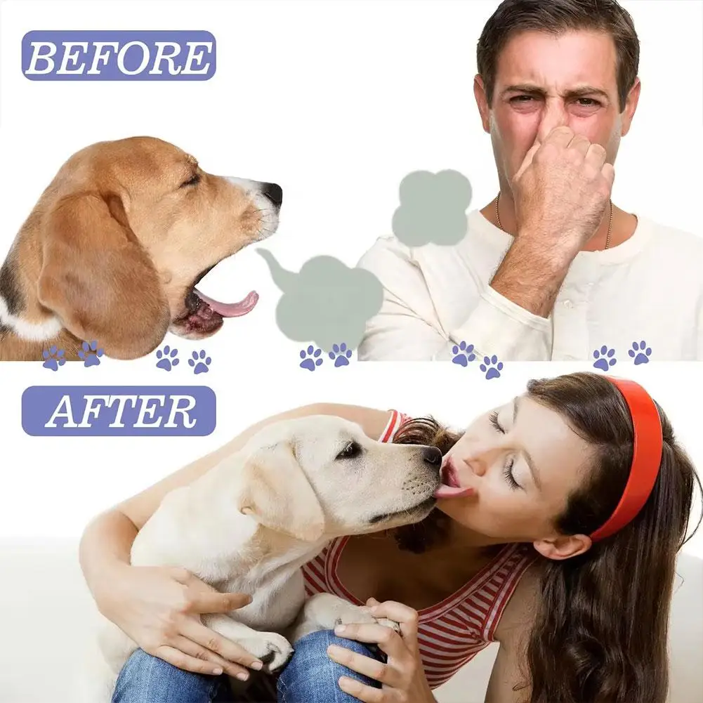 Pet Oral Care Spray for Cat Dog Instant Pet Fresh Breath Dental Care Teeth Cleaning Anti Inflammatory Dog Gingivitis Treatment