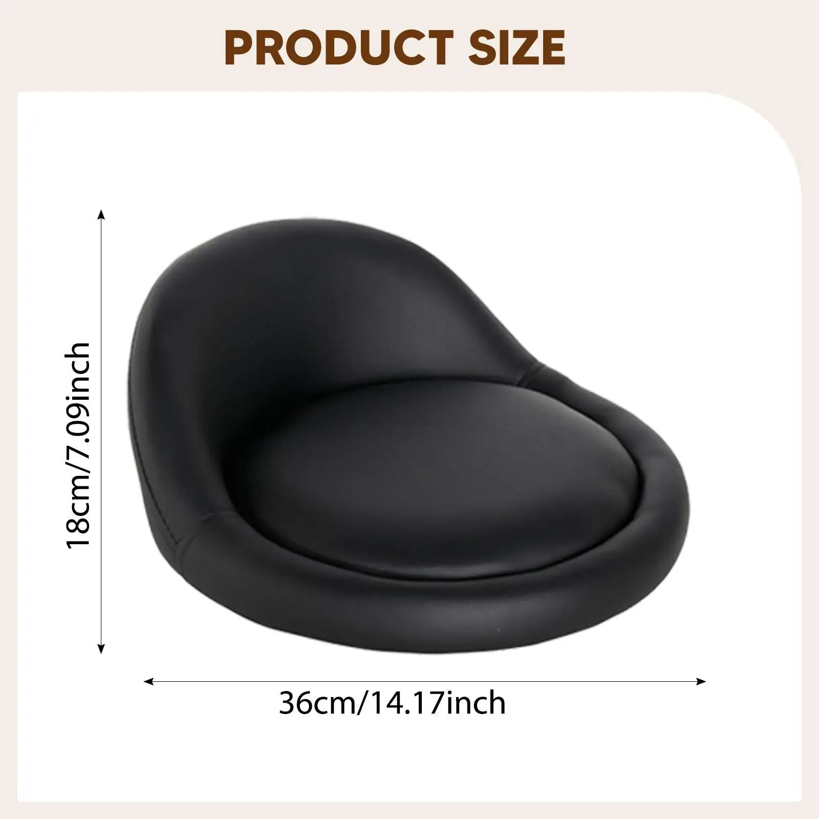Salon Bar Stool Seat Cushion, Chair Cushion, Easy to Clean, , for Kitchen, Easy Installation for Barbershops And