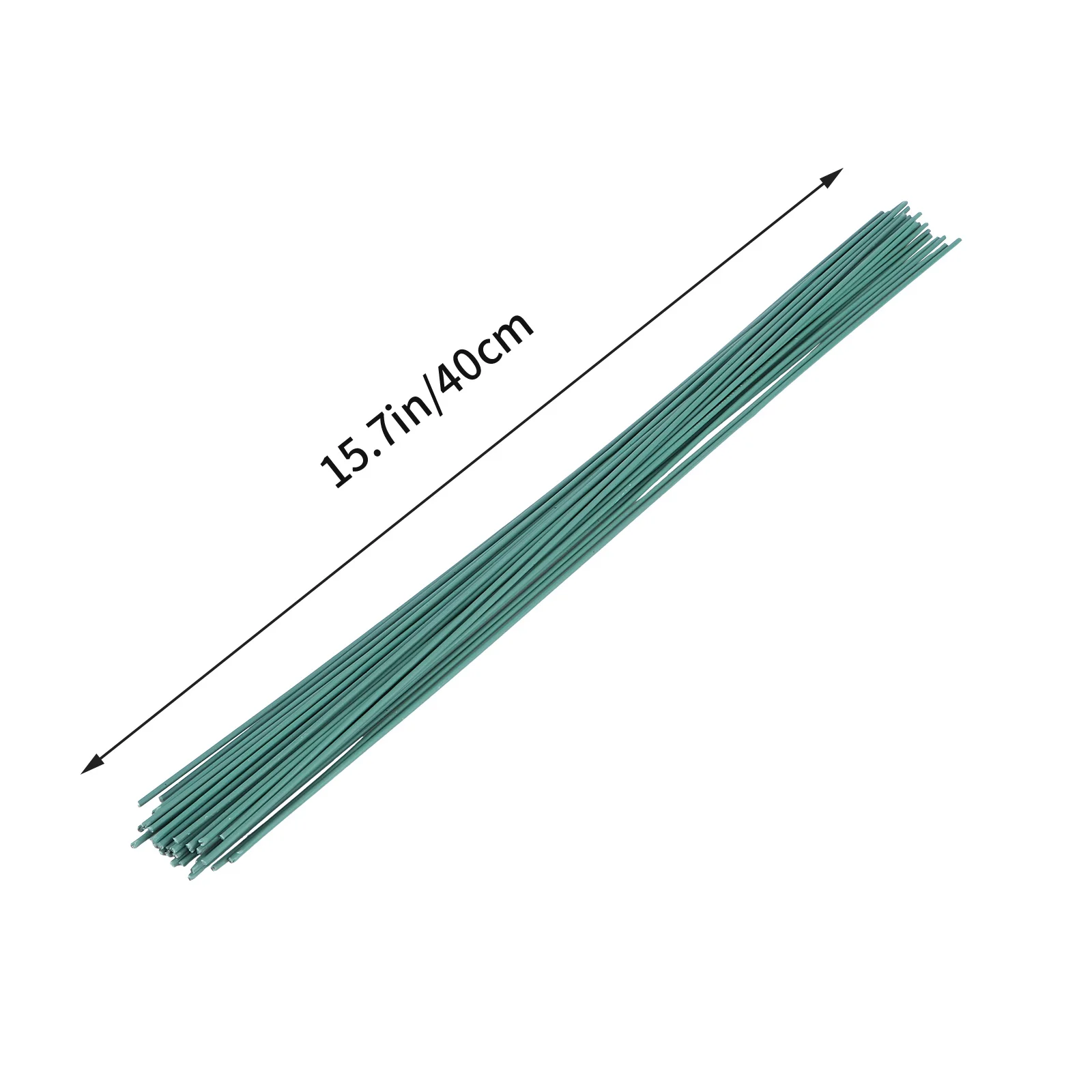 ลวดก้านดอกไม้สีเขียว 90 ชิ้น ใบไม้ประดิษฐ์ ลวดเหล็กสำหรับงาน DIY ต้นไม้ประดิษฐ์ วัสดุทำมือ อุปกรณ์งานฝีมือ