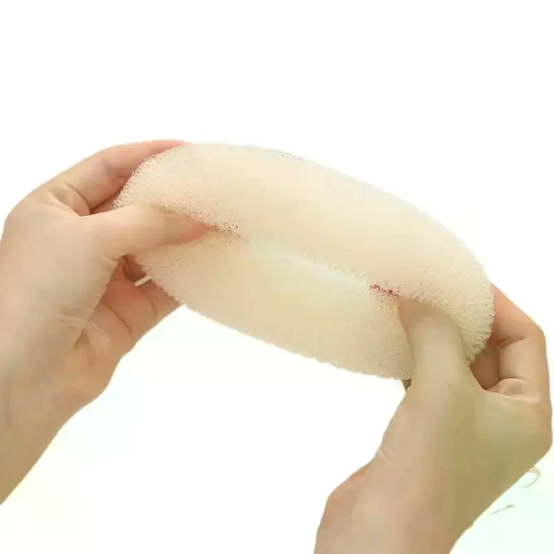 12Pcs Plate Hair Donut Bun Maker Soft Elastic Sponge Easy Operate DIY Hairstyle Tool for Women Travel Vacation Use