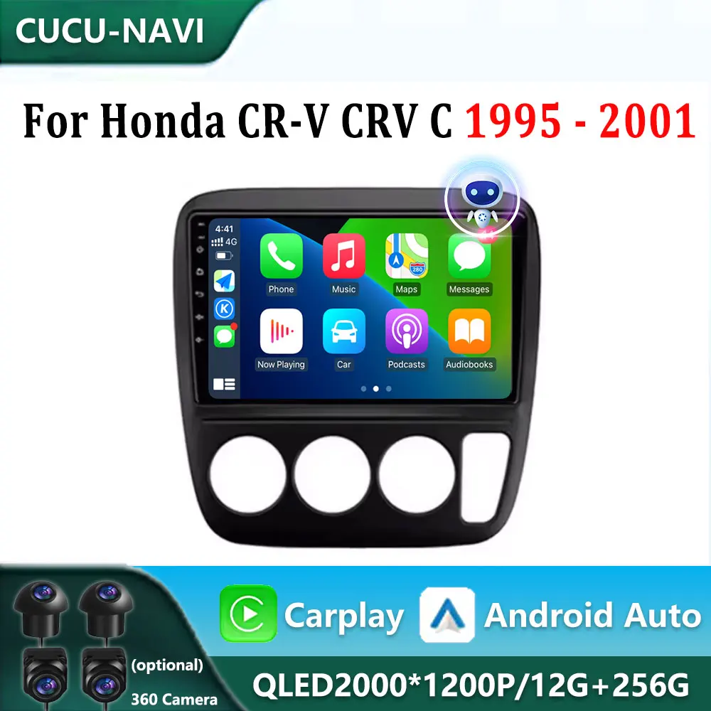 

Car Radio Android 13 For Honda CR-V CRV C 1995 - 2001 GPS Navigation Video Auto Stereo Multimedia Player Screen No 2din 5G Wifi