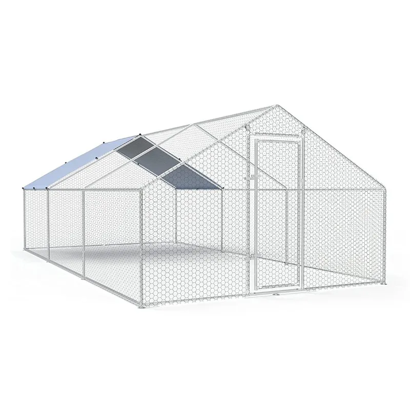 

High Quality Portable Galvanized Steel Mobile Chicken Coop New Product Outdoor Backyard Poultry Rabbit Hen Used Farm Dogs