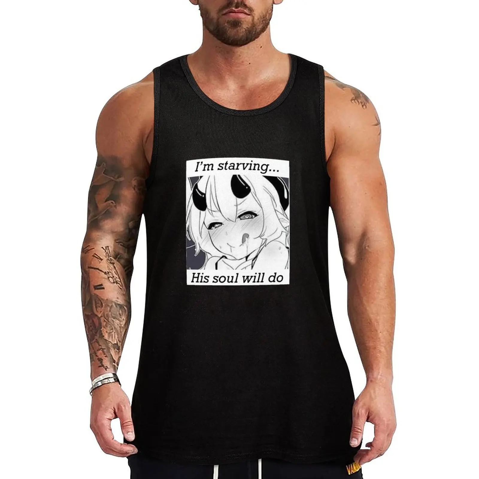 

Succubus (I'm starving...his soul will do) Tank Top gym shirts bodybuilding for men new in tops & t-shirt Japanese t-shirt