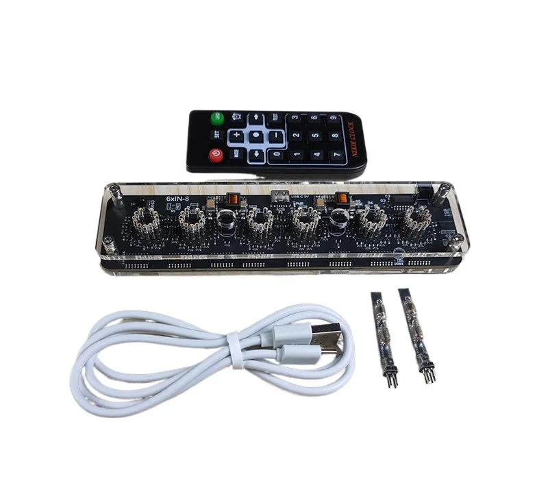 6-channel IN-8 Neon Tube Clock IN8 Nixie Clock