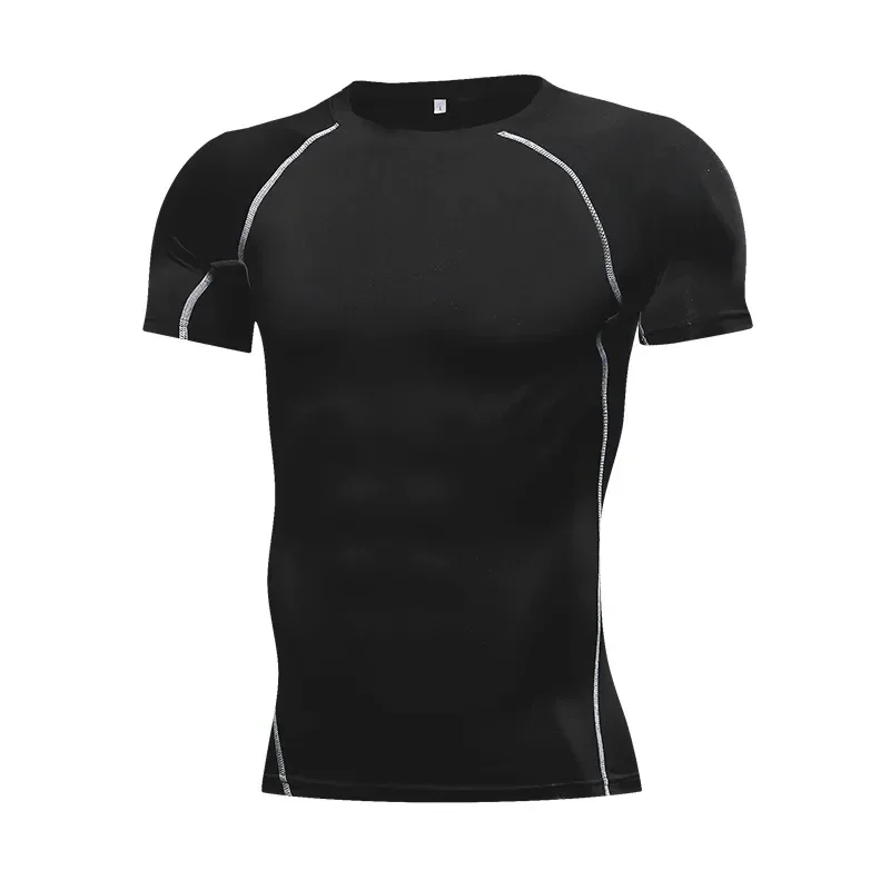 

Men Compression Running T-shirt Fitness Tight Long Sleeve Sport Shirts Training Jogging Tops Gym Sportswear
