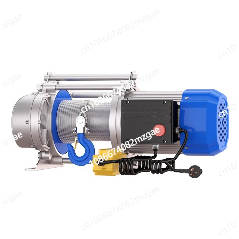 Multifunctional silent and durable wireless remote control 380V winch 1 ton 2 tons electric hoist 220V household small crane