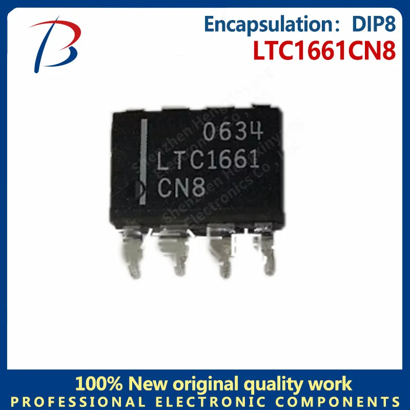 

5PCS LTC1661CN8 package DIP8 micro-power dual 10-bit digital-to-analog conversion chip