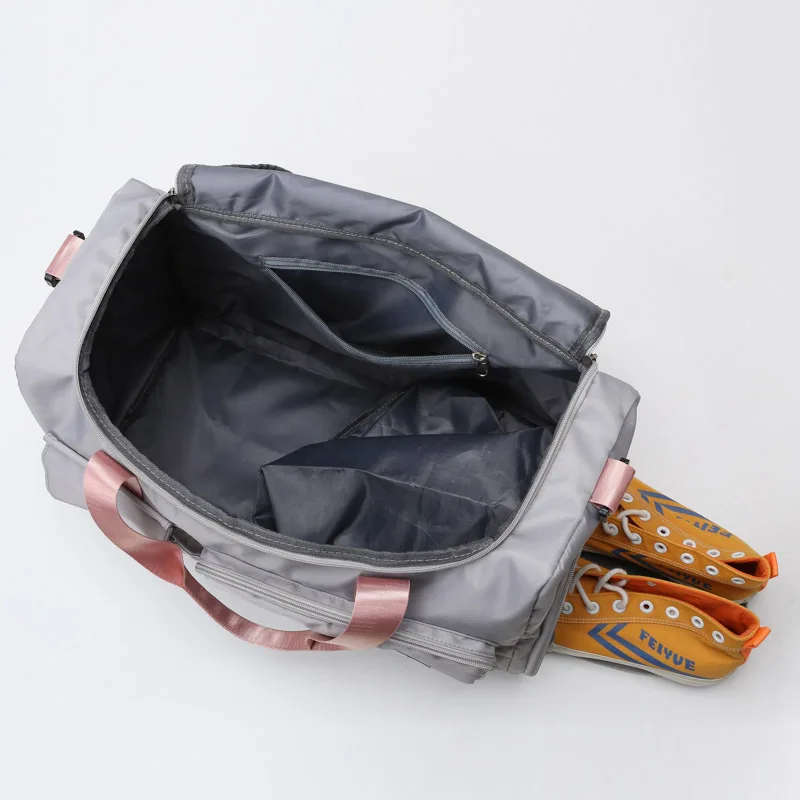 Sacs de sport étanches pour femmes, sacs de voyage à main, grande capacité, week-end, voyage de nuit, bagages de sport, fitness, yoga