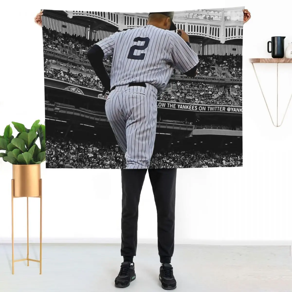 

Derek Jeter Throw Blanket Fluffy Cozy Throw Blanket for Home Decor
