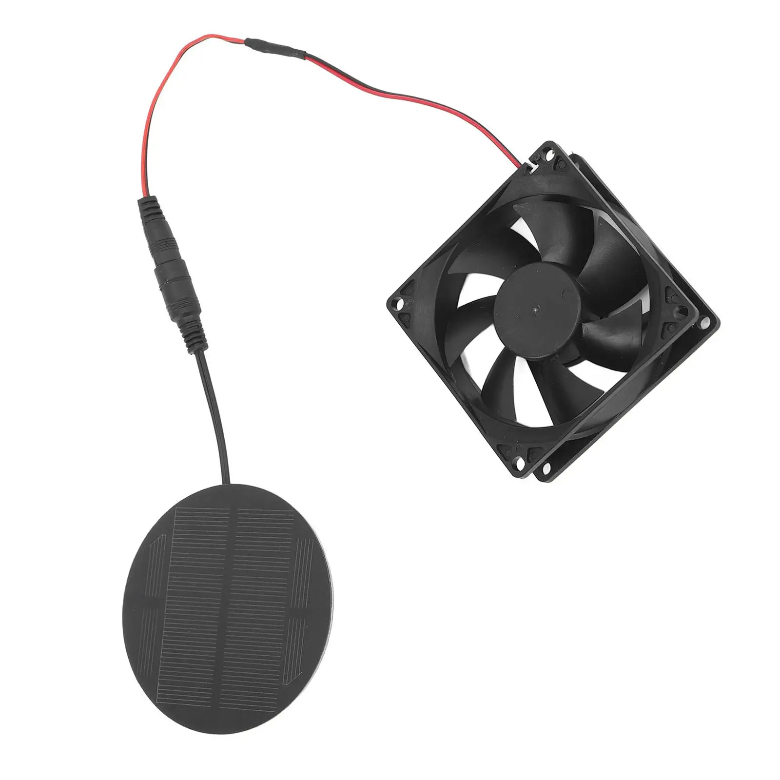 Solar Powered Panel Fan Outdoor Exhaust Fans 10W Lightweight Energy, Solar Powered for Shelter Yacht Pet Dog