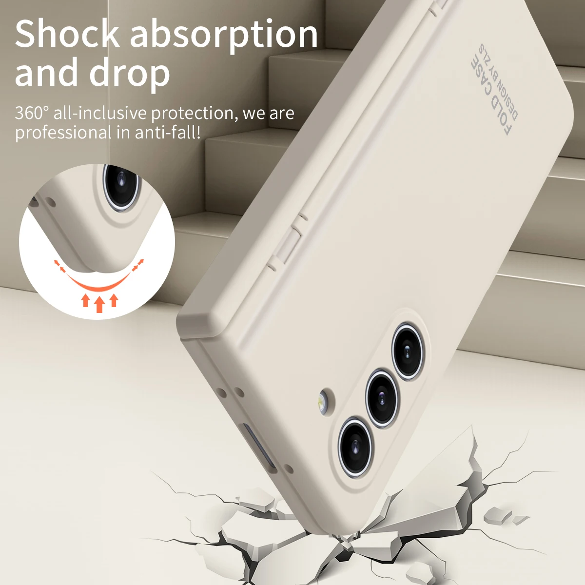 For Samsung Galaxy Z Fold 7 6 5 4 5G Matte Hard PC Phone Case External Screen Tempered Glass Film Spring Hinge Shockproof Cover