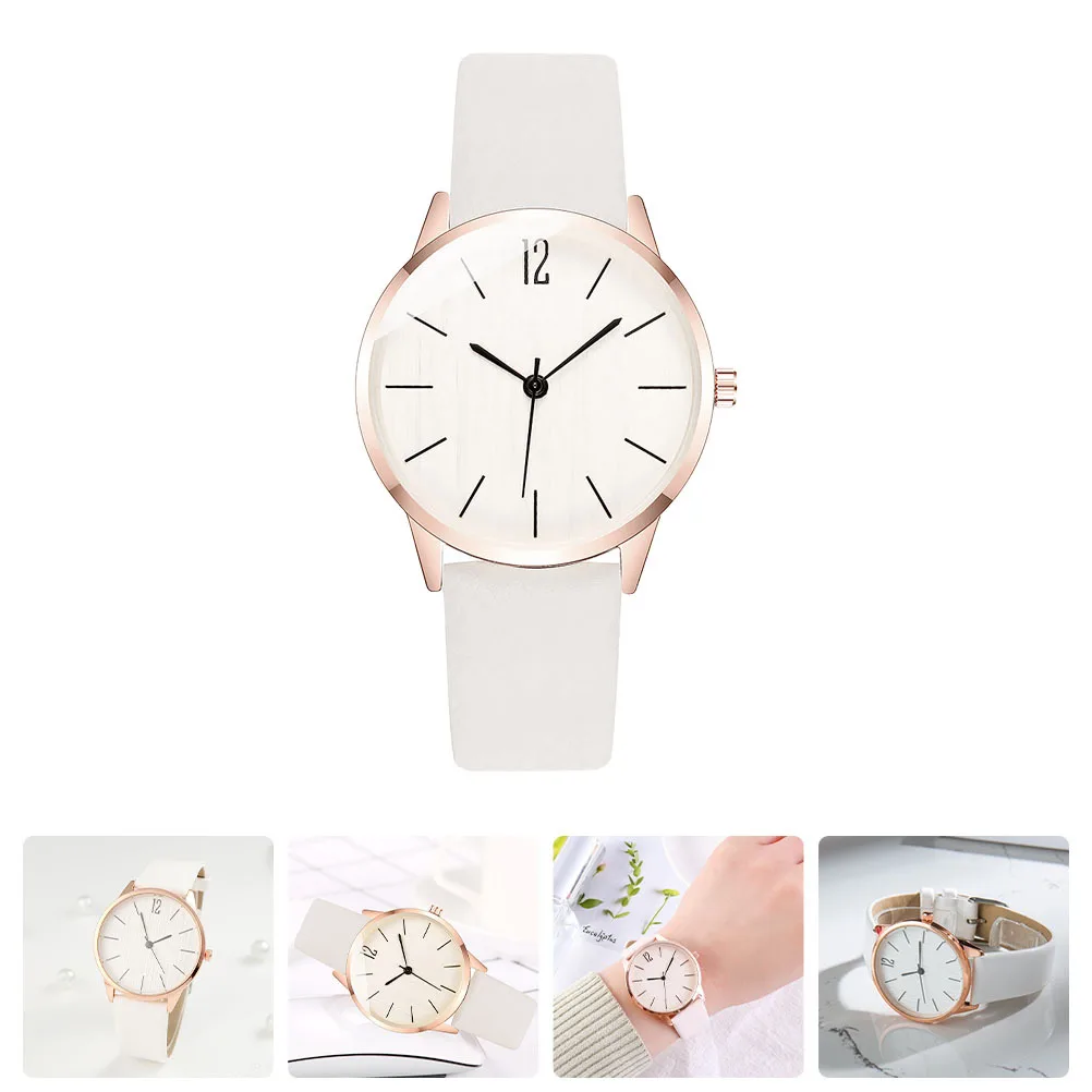 

PU Wrist Watch Women Quartz Casual Fashion Comfortable Breathable Strap Long-Lasting Timekeeping Watch for Women