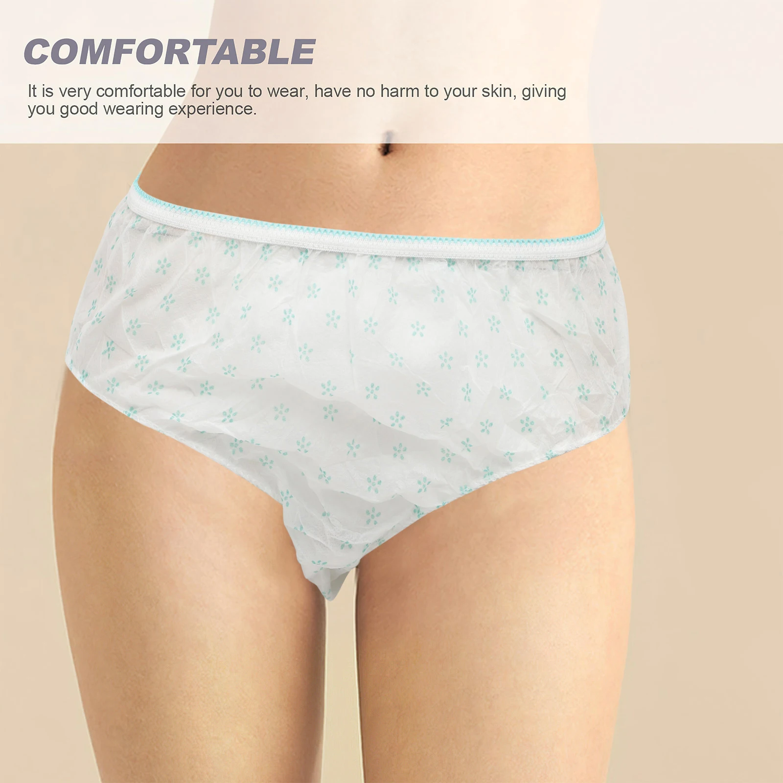 

7 Pcs Disposable Panties Underpants Period Briefs Women Comfortable Soft Underwear Postpartum Spa Modal