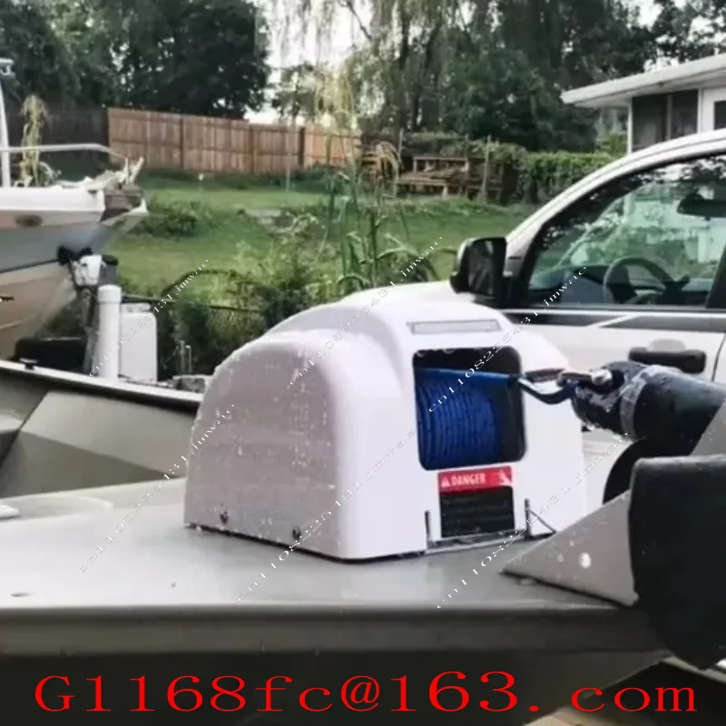 12V Overload Protection Remote Control Stainless Steel Aluminum Alloy Marine Drum Anchor Winch Parts
