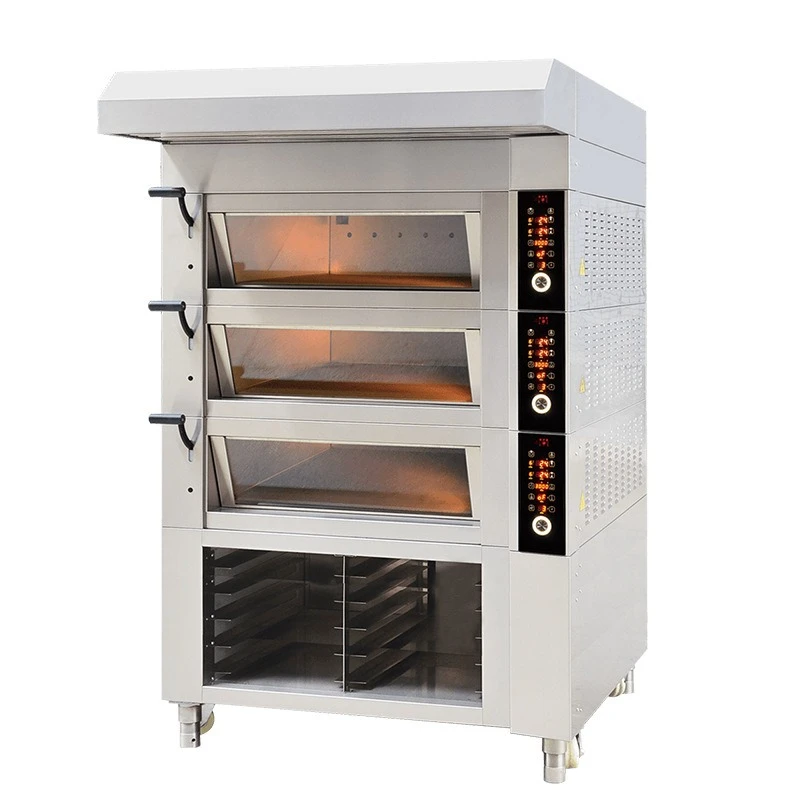 Commercial kitchen 3 floors 6 plates electric oven, intelligent operation oven, electric oven