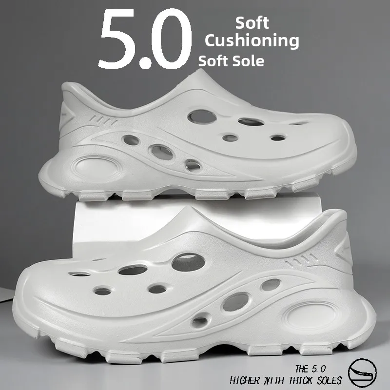 

Мужские летние противоскользящие спортивные сандалии Thi Bot, большой размер 47, пляжные Water oes Driving Hole oes, повседневные сандалии на плоской поверхности