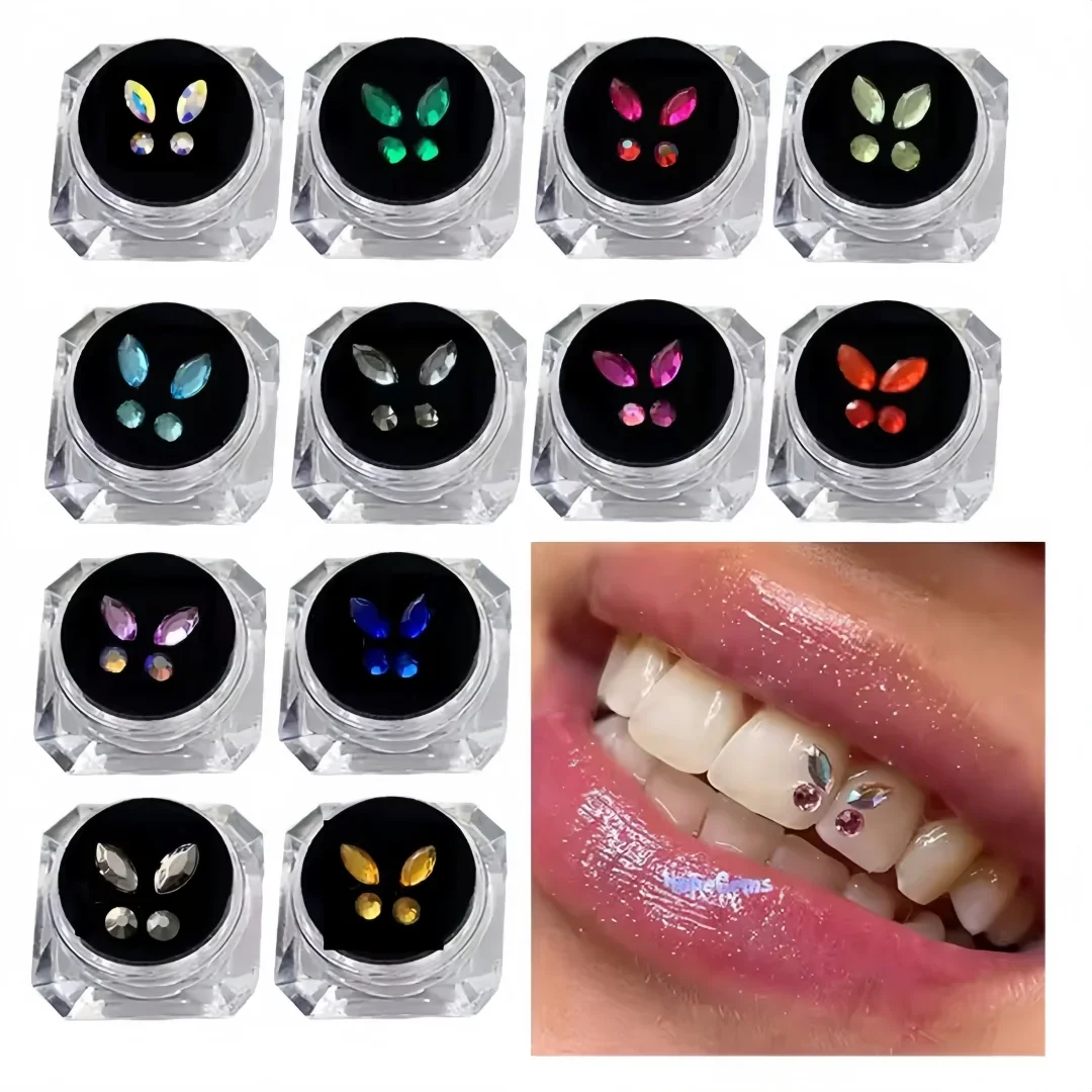 

4 шт., стоматологические хрустальные камни для зубов, зубная дрель-бабочка, кристаллический материал, зуб, кристалл, алмазные инструменты, стоматологические цветные зубы, ювелирные изделия