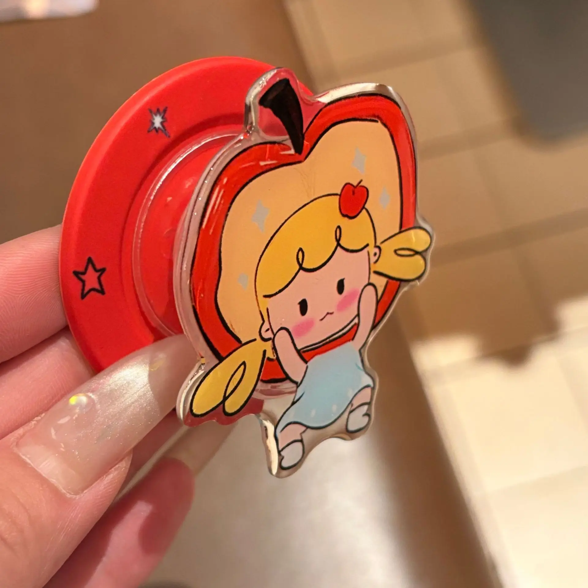 Cute Angel Adoudou MagSafe Magnetic Phone Grip Angel Girl Style Phone Decoration Pink Pajama Style Epoxy Cute Phone Hodel - view 6